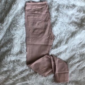 High rise skinny jeans